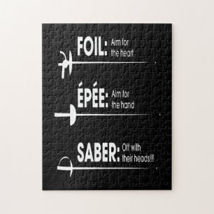 Fencing-Geschenk  Ich gewinne immer alle Matches Puzzle