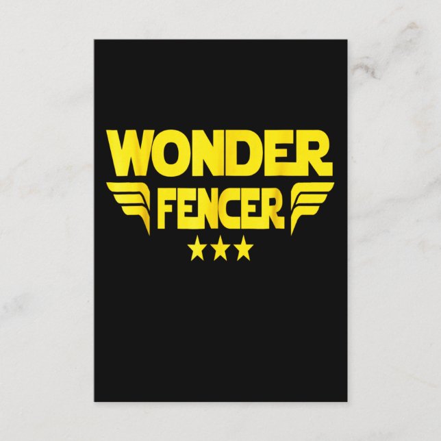 Fencing Gift I Always Win All Begleitkarte (Vorderseite)