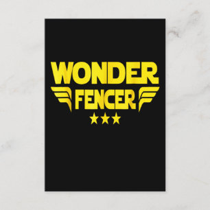 Fencing Gift I Always Win All Begleitkarte