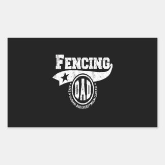 Fencing Gift I Always Win All Rechteckiger Aufkleber