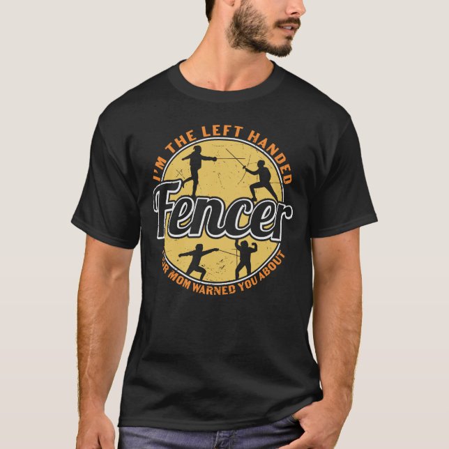 Fencing I ist der Verlassen Handheld-Fencer T-Shirt (Vorderseite)