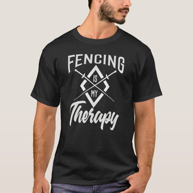 Fencing Joing Fencing Sprichwort Spaß Fencer T-Shirt (Vorderseite)