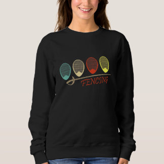 Fencing Masken Sword Fencer Sweatshirt
