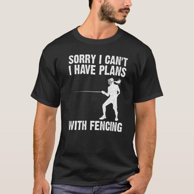 Fencing Men Women Fencer Sword Sports 3 T-Shirt (Vorderseite)