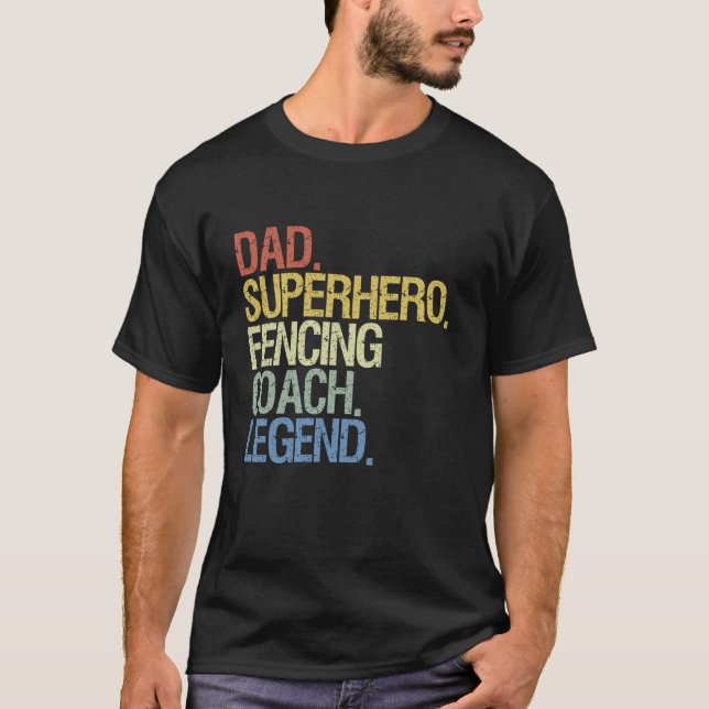 Fencing Papa T-Shirt (Vorderseite)
