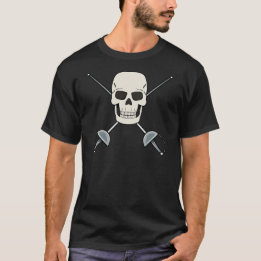 FENCING SKULL T - Shirt Design for Men