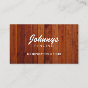 Fencing Slogans Business Cards Visitenkarte