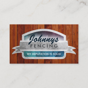 Fencing Slogans Business Cards Visitenkarte