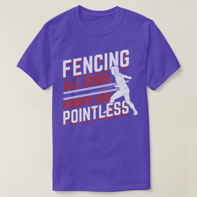 Fencing Sport Fencer Geschenk T-Shirt (Design vorne)