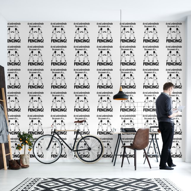 Fencing Sword Sport Fighting Tapete (Wohnbereich)