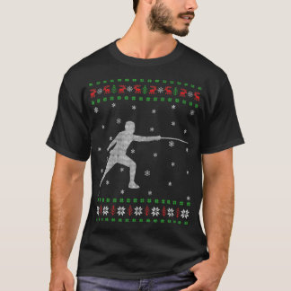 Fencing Ugggles Weihnachten Sweater Stil Funny Fen T-Shirt