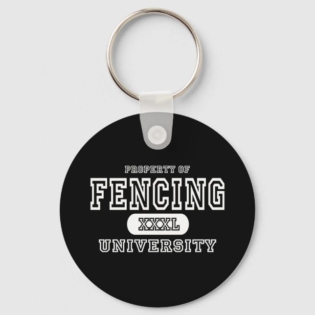 Fencing Univeristy Dark Schlüsselanhänger (Vorderseite)