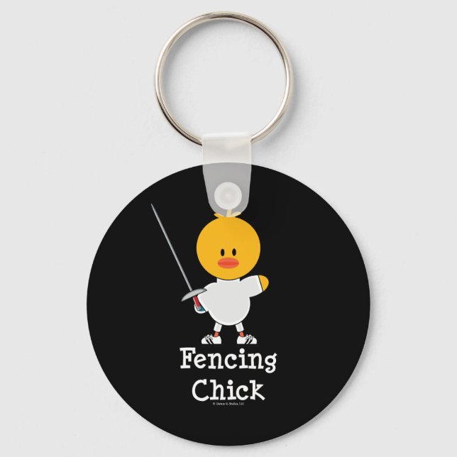 FencingChick Schlüsselanhänger (Vorderseite)