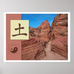 Feng Shui: Bagua Bilder: Erdlandschaft Poster