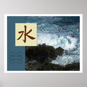Feng Shui: Bagua Bilder: Wasser-Landschaft Poster