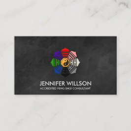 Feng Shui Bagua Pakua Lotus Petals Visitenkarte