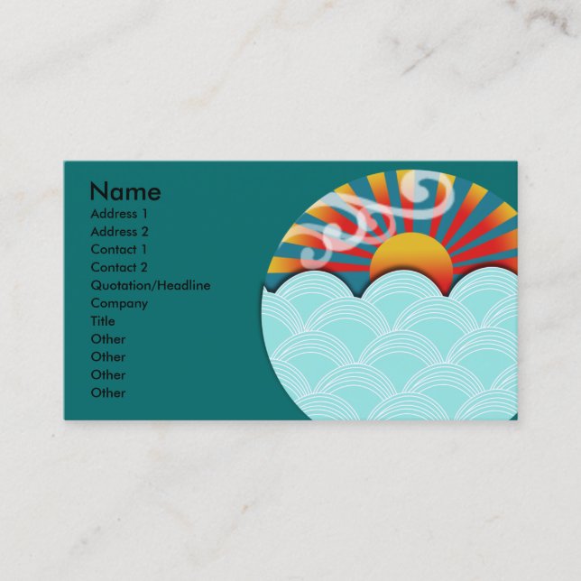 Feng Shui Business Card Visitenkarte (Vorderseite)