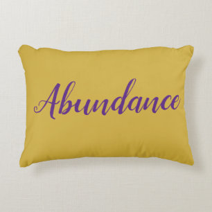 Feng Shui Gold & Lila "Abundance" Accent Pillow Dekokissen
