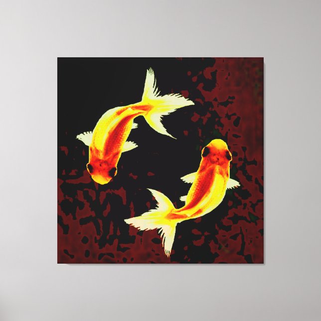 Feng Shui Goldfish Leinwanddruck (Vorderseite)
