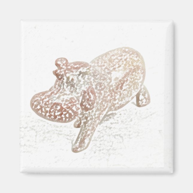 Feng Shui Hippo Magnet (Vorne)