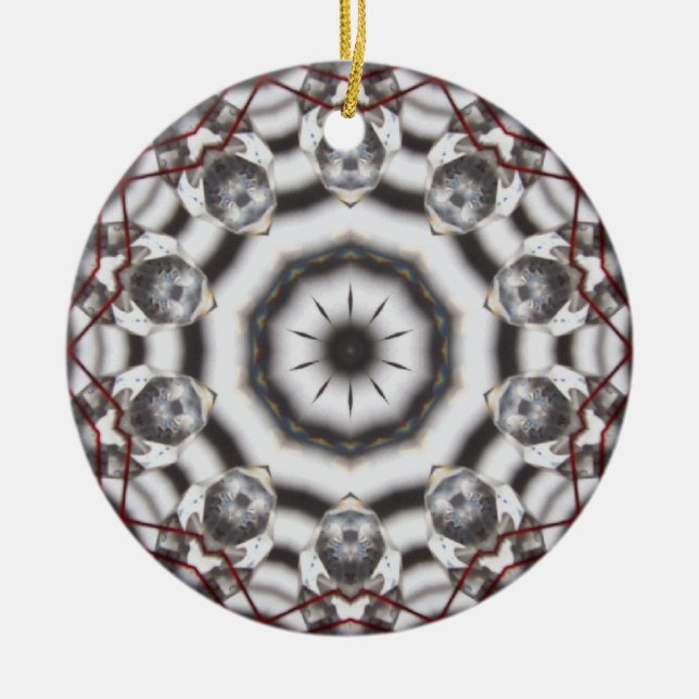 Feng Shui KristallKaleidoskop-Weihnachtsverzierung Keramikornament (Vorne)