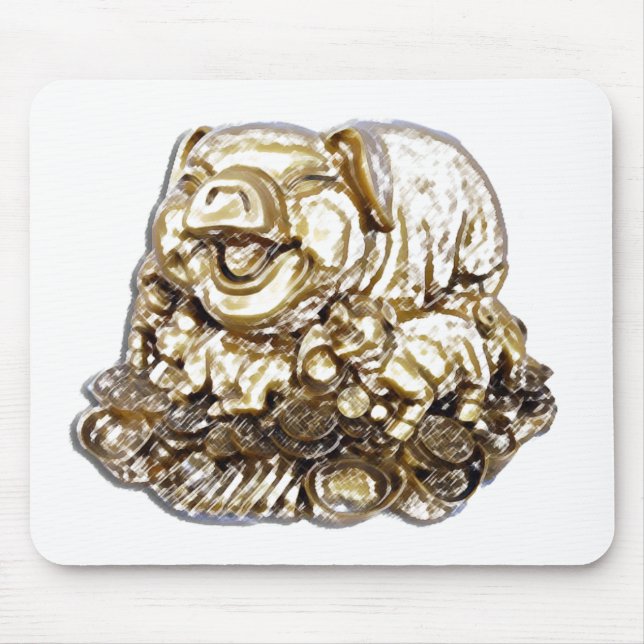 Feng Shui Schwein Mousepad (Vorne)