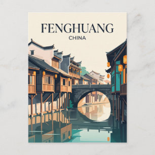 Fenghuang-Alte Stadt China Postkarte