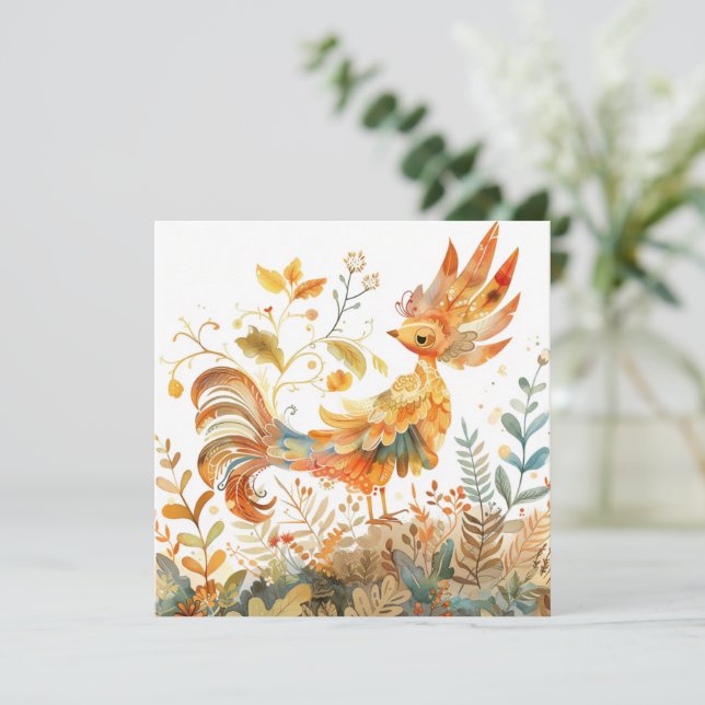 Feniks Billy kaart Feiertagskarte (Stehend Vorderseite)