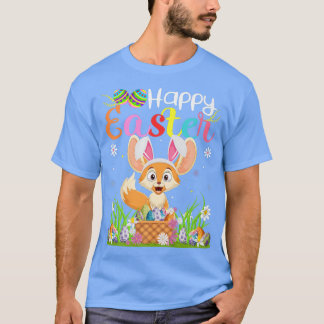 Fennec Fo Bunny Egg Jagd Funny Fennec Fo Happy T-Shirt