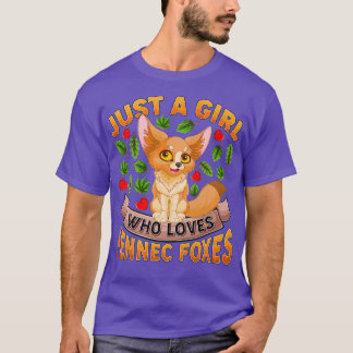 Fennec Fo Lover Ein Mädchen, das Fennec Lieben T-Shirt