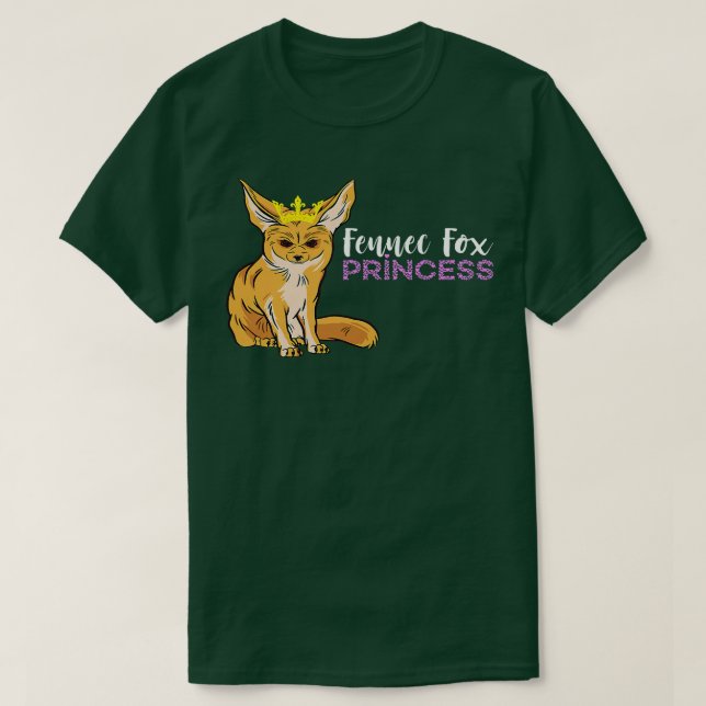 Fennec Fo Princess Ears Crown Animal Fennec Fennec T-Shirt (Design vorne)