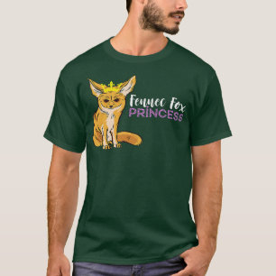 Fennec Fo Princess Ears Crown Animal Fennec Fennec T-Shirt