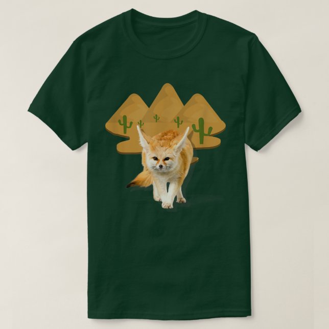Fennec Fo Wild Wüste Männer Frauen Kinder 1205 T-Shirt (Design vorne)