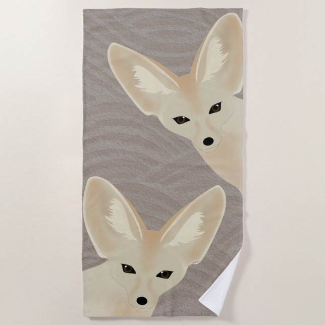 Fennec Fox Beach Handtuch (Vorderseite)