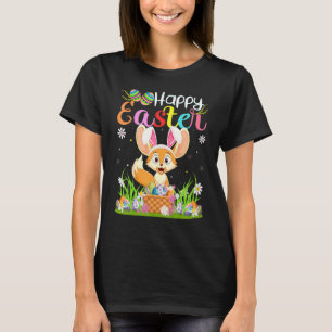 Fennec Fox Bunny Egg Jagd Fennec Fox Happy East T-Shirt