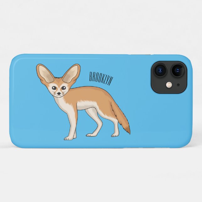 Fennec fox Cartoon Illustration Case-Mate iPhone Hülle (Rückseite (Horizontal))
