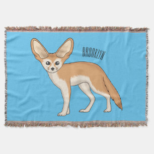 Fennec fox Cartoon Illustration Decke