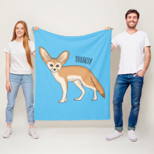 Fennec fox Cartoon Illustration Fleecedecke