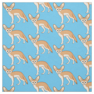 Fennec fox Cartoon Illustration Stoff