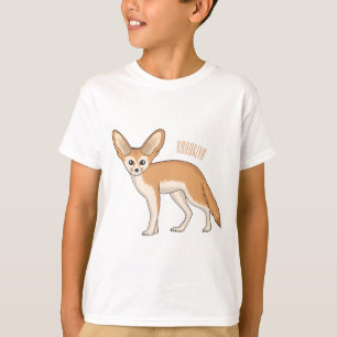 Fennec fox Cartoon Illustration T-Shirt