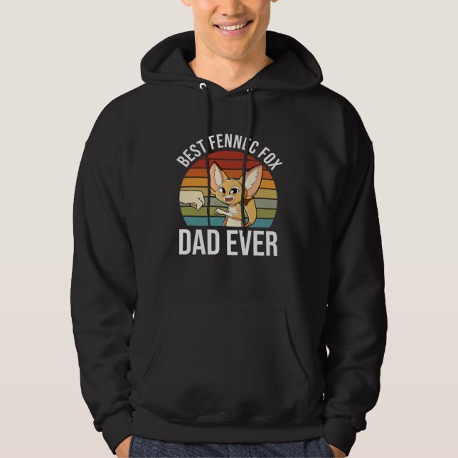 Fennec Fox Dad  Fennec Fox Hoodie (Vorderseite)