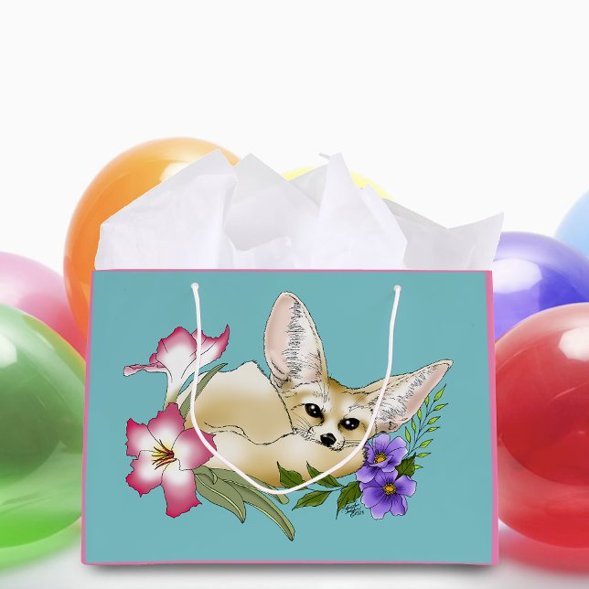 Fennec Fox Floers Niedlich Große Geschenktüte (Von Creator hochgeladen)