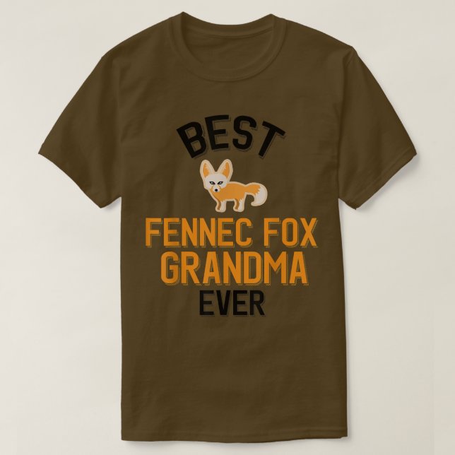 Fennec Fox Grandma T-Shirt (Design vorne)