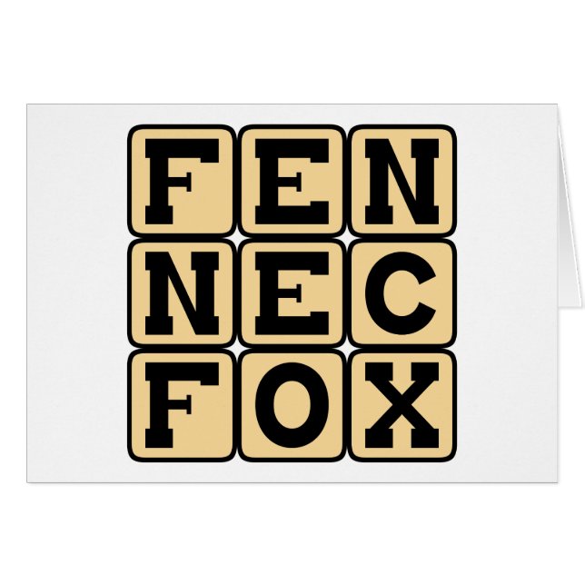 Fennec Fox, kleiner nächtlicher Fox (Vorderseite (Horizontal))