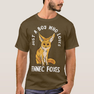 Fennec Fox Lover Angry Nur ein Junge, der Wüste Li T-Shirt