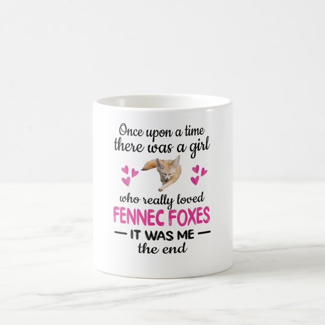 Fennec Fox Lover Süße Tier Fennec Foxes Girl Kaffeetasse (Mittel)