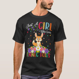 Fennec Fox nur ein Mädchen, das Fennec-Füchse Lieb T-Shirt