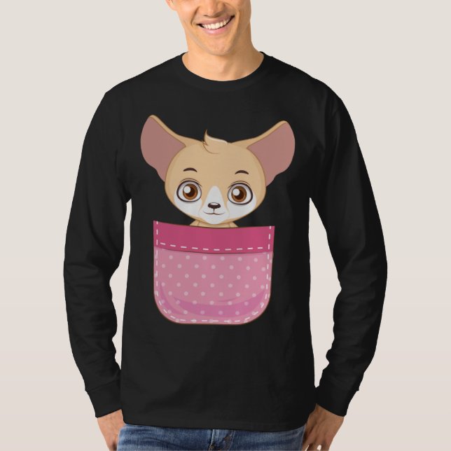 Fennec Fox Pocket Fennec Fox  Fennec Foxes T-Shirt (Vorderseite)