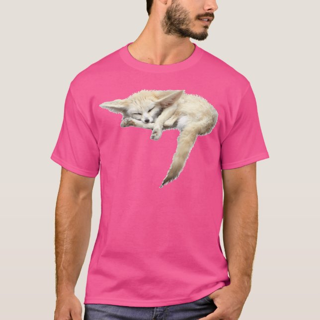 Fennec Fox Sleeping Fox T-Shirt (Vorderseite)