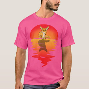 Fennec Fox Sunset Ear Animal Fennec Fox Eigentümer T-Shirt